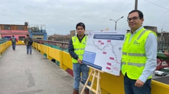 Lima Expresa makes progress in the reinforcement and maintenance of nine pedestrian bridges
