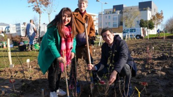 L’aéroport Nantes Atlantique, l’Adapei de Loire-Atlantique et la Ville de Bouguenais s’associent dans le cadre d’un chantier d’insertion, pour la plantation d’une mini-forêt