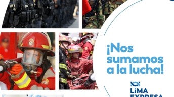 Lima Expresa exceptúa del cobro del peaje a vehículos particulares que transportan a personas que prestan servicios de emergencia