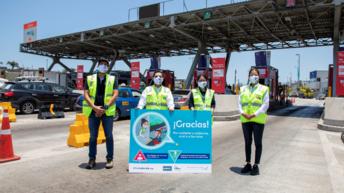 Empresas concesionarias viales solicitan a clientes el uso obligatorio de mascarillas durante el pago de peaje