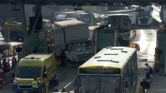 Lima Expresa cierra temporalmente acceso de vía expresa línea amarilla, sentido al callao, por siniestro vehicular de terceros