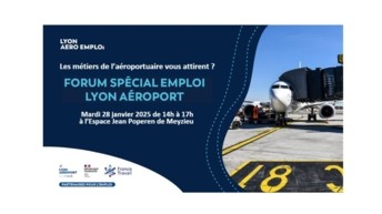 Lyon Aéro Emploi organise son forum de recrutement le mardi 28 janvier 2025 de 14h à 17h, à l’Espace Jean Poperen de Meyzieu
