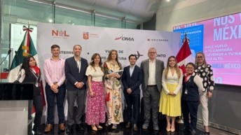 El Aeropuerto de Monterrey celebra la reapertura del vuelo directo a Toronto por Air Canada.