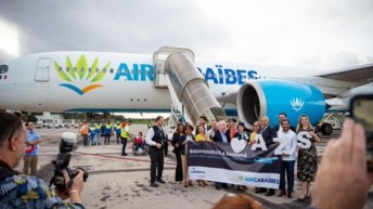AERODOM celebra el inicio de operaciones de Air Caraïbes en el Aeropuerto Internacional El Catey, Samaná