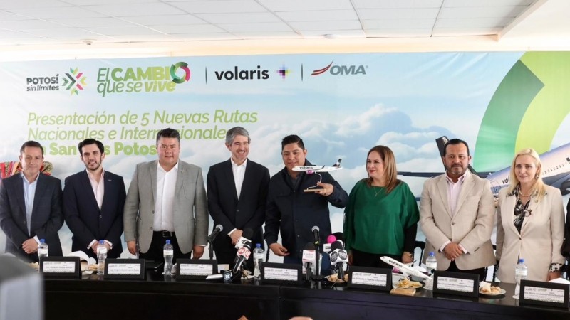 OMA and Volaris Announce Five New Routes from San Luis Potosí International Airport