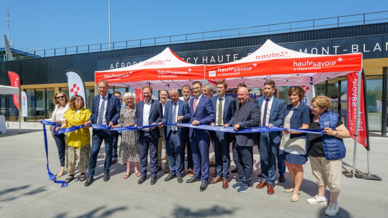 Inauguration of the Annecy Haute-Savoie Mont-Blanc airport new terminal
