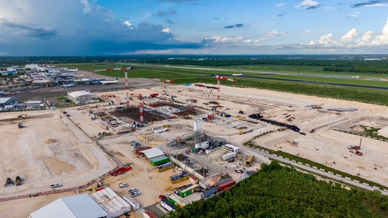 AERODOM avanza a buen ritmo en la construcción de la nueva terminal del Aeropuerto Internacional de Las Américas, José Francisco Peña Gómez (AILA)