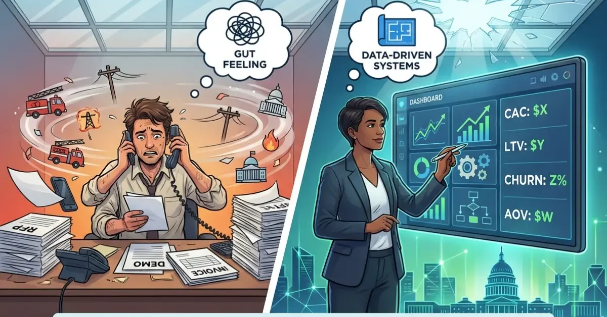 Breaking Through the Founder Ceiling in GovTech: From Operator to Architect