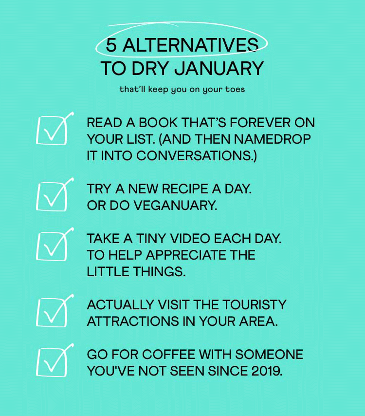 5 alternatives to dry January