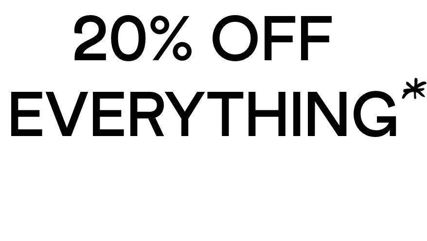 20% Off Ends Tonight