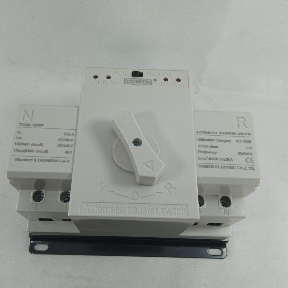 ATS MCB type Dual Power Automatic transfer switch TOMZN TOQ3-2P/63 in Pakistan