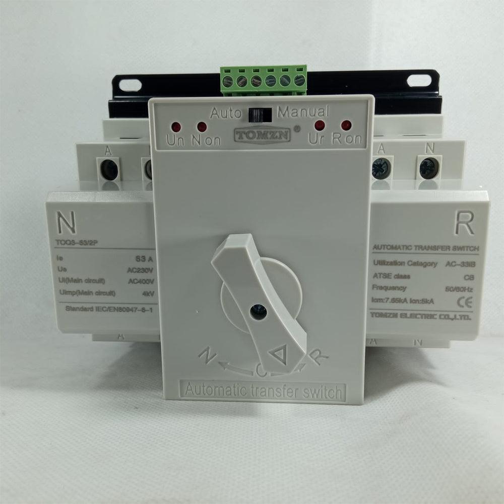 ATS MCB type Dual Power Automatic transfer switch TOMZN TOQ3-2P/63 in Pakistan