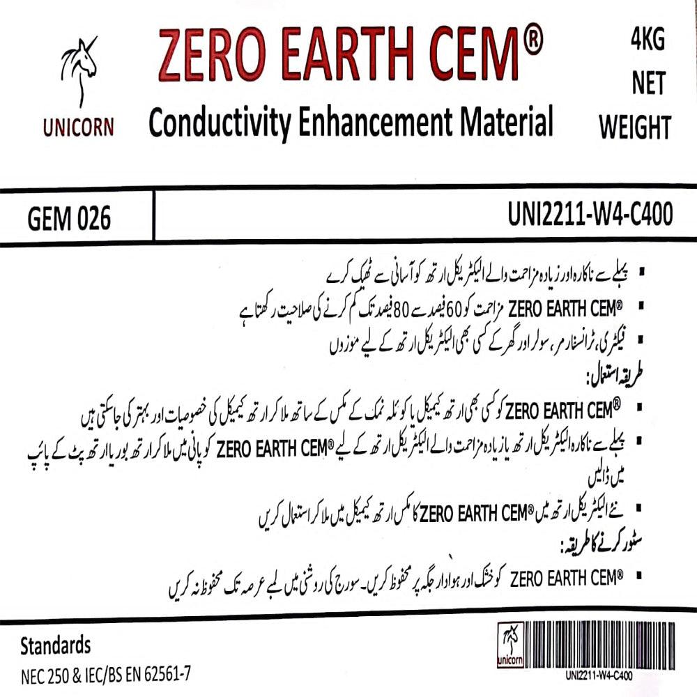 Zero Earth CEM - Electrical Grounding conductivity Enactment Material