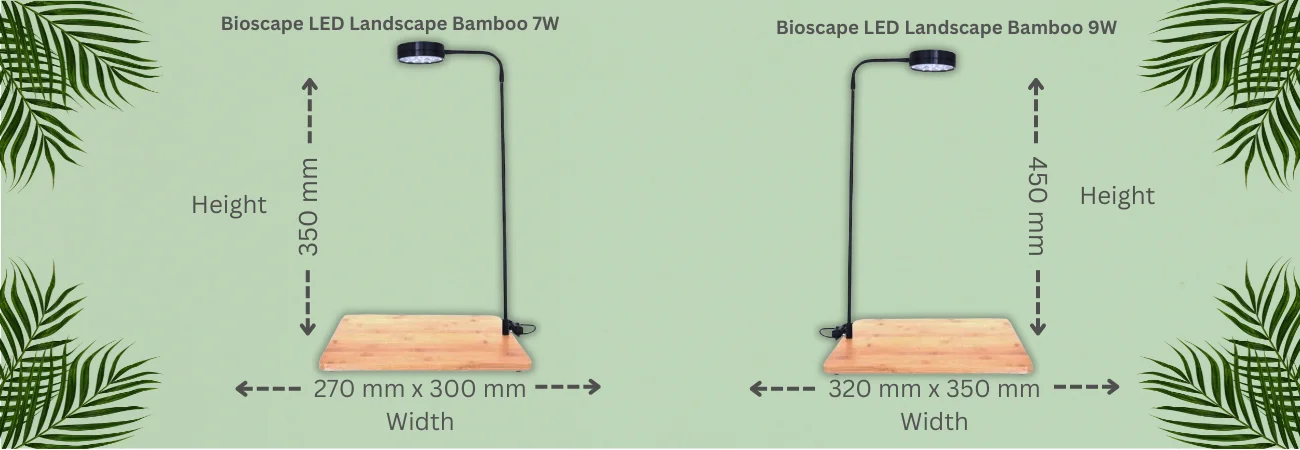 Bioscape 9W LED Grow Light with Stand