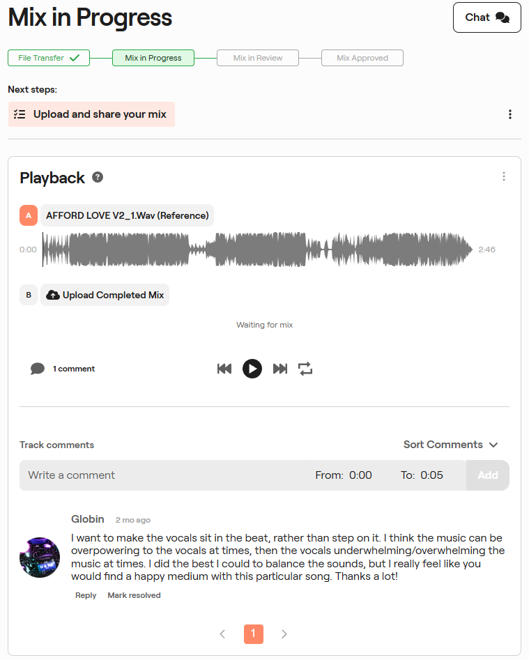 Collaboration tools for artists
