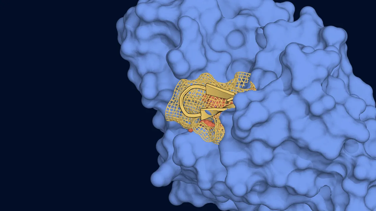 Illustrative computational model of a molecular design.