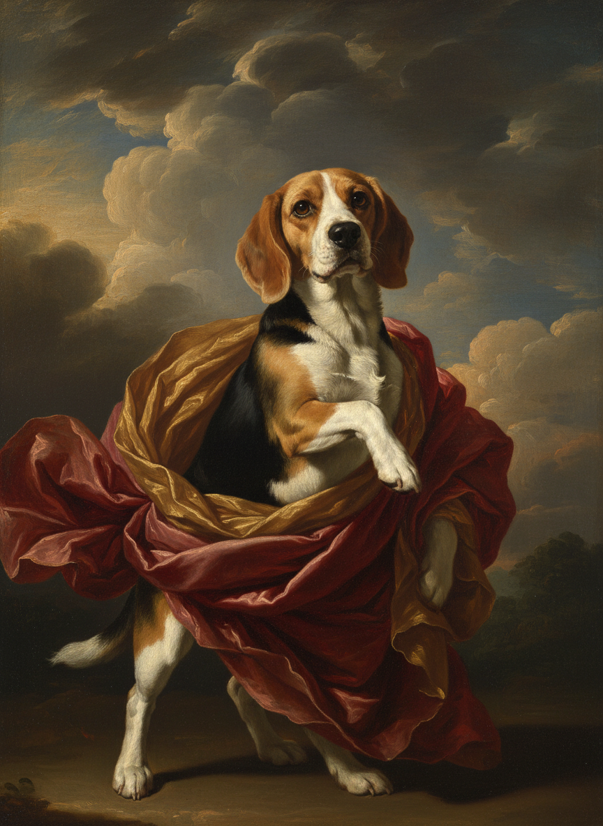 Art Masters — AI pet portrait example