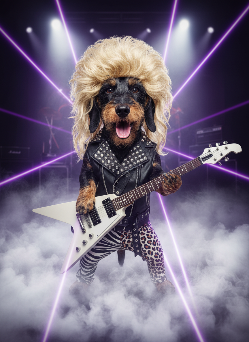 Rockstar — AI pet portrait example