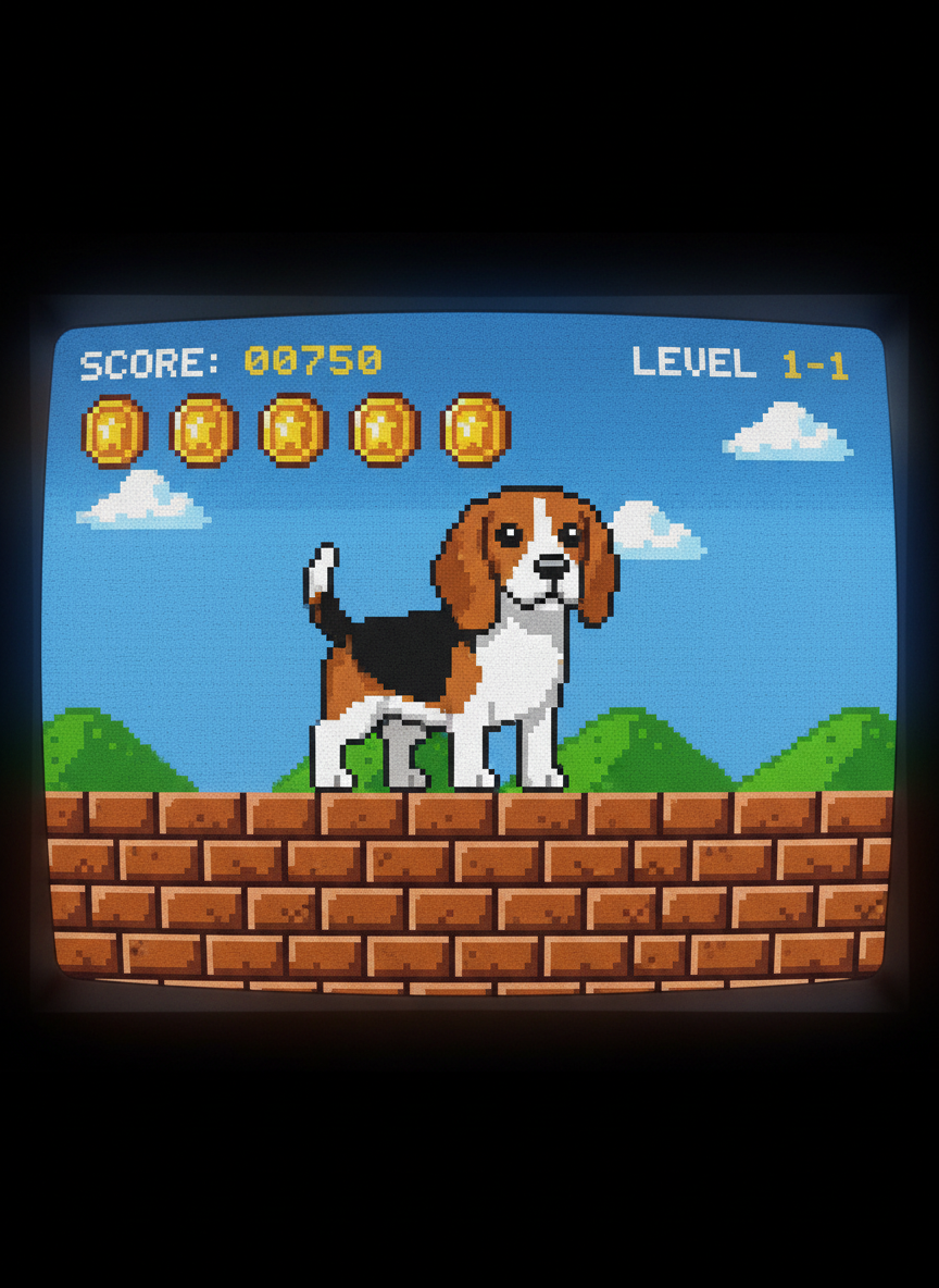 Video Game — AI pet portrait example