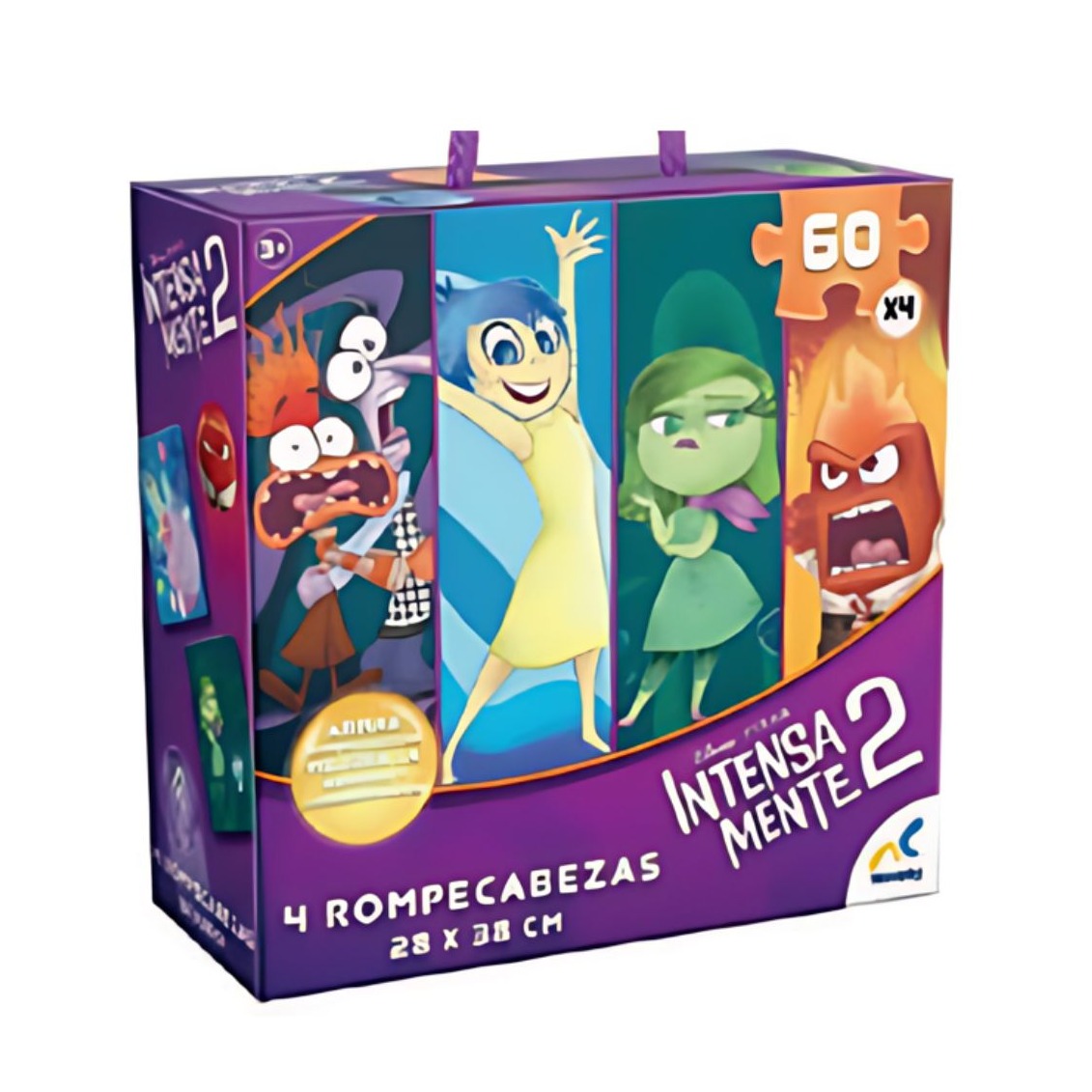 Puzzle 60p 4 en 1 Intensamente