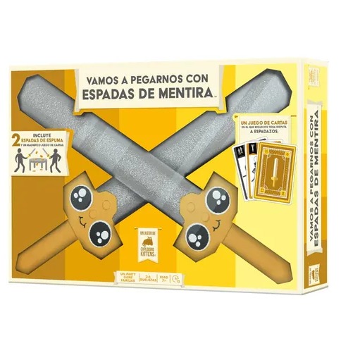 Vamos a pegarnos con espadas de mentira