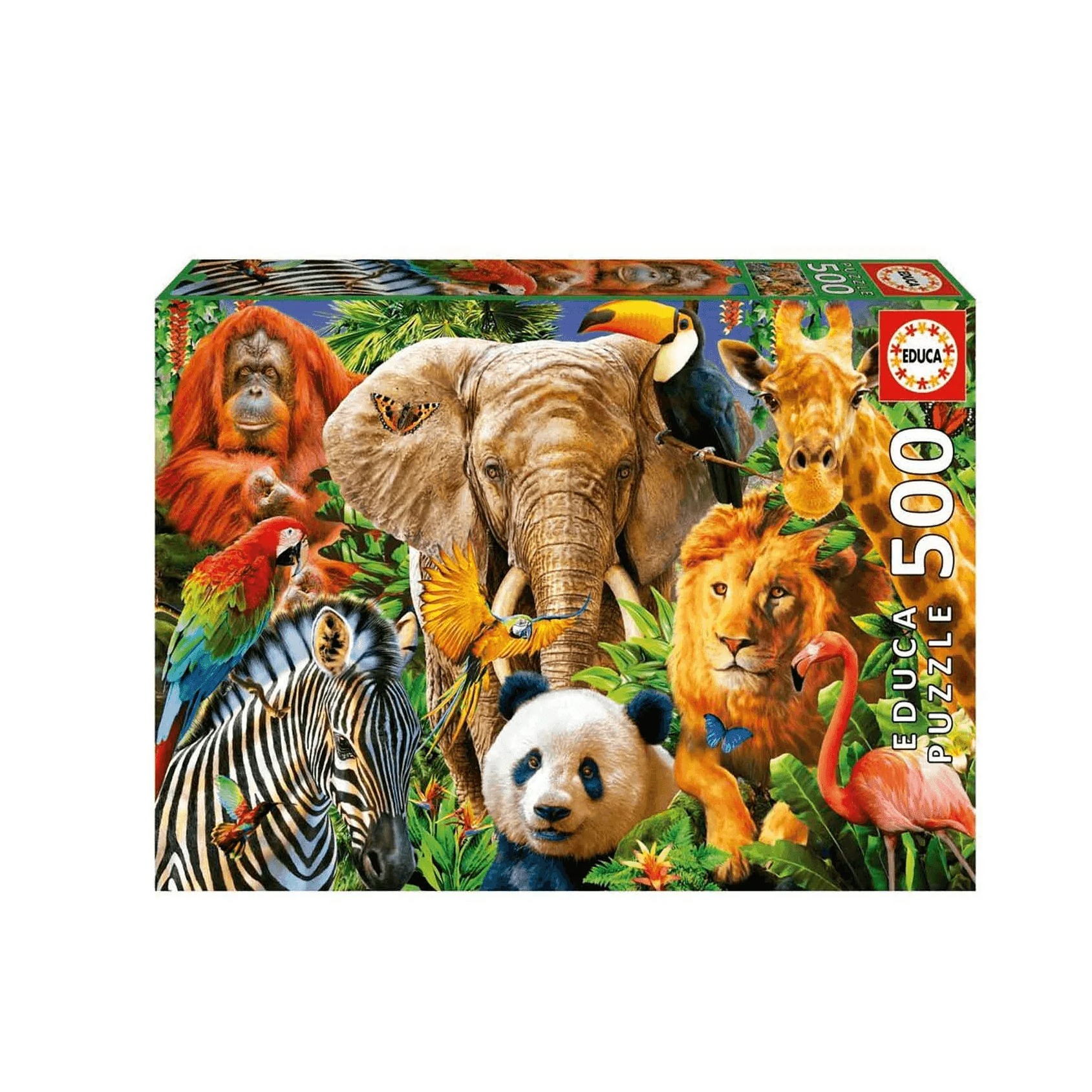 Puzzle Collage de animales salvajes 500 pz
