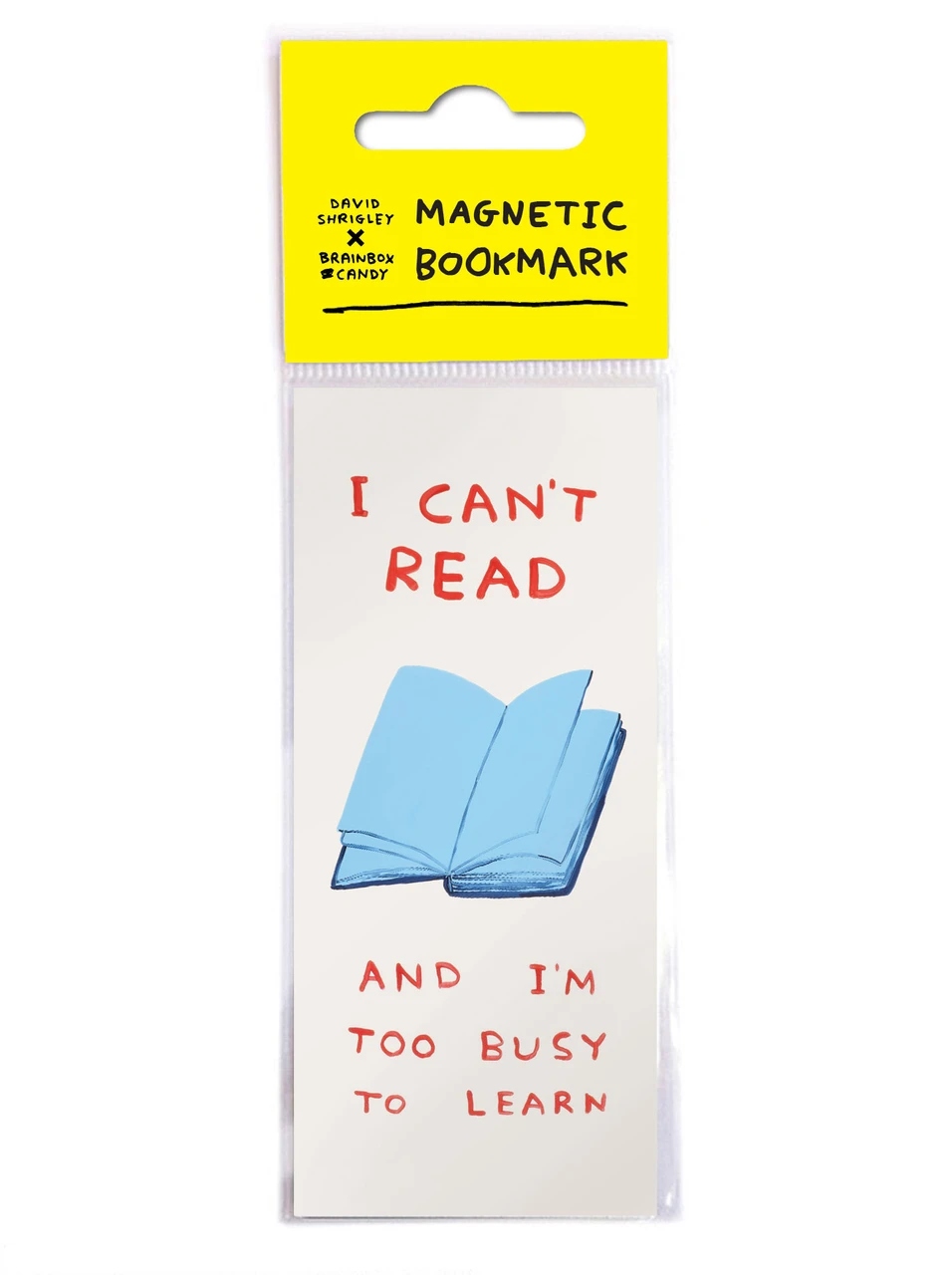 I Can't Read Magnetic Bookmark - Brainbox Candy image 1