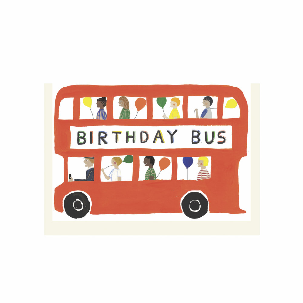 Birthday Bus Card - Hadley image 1