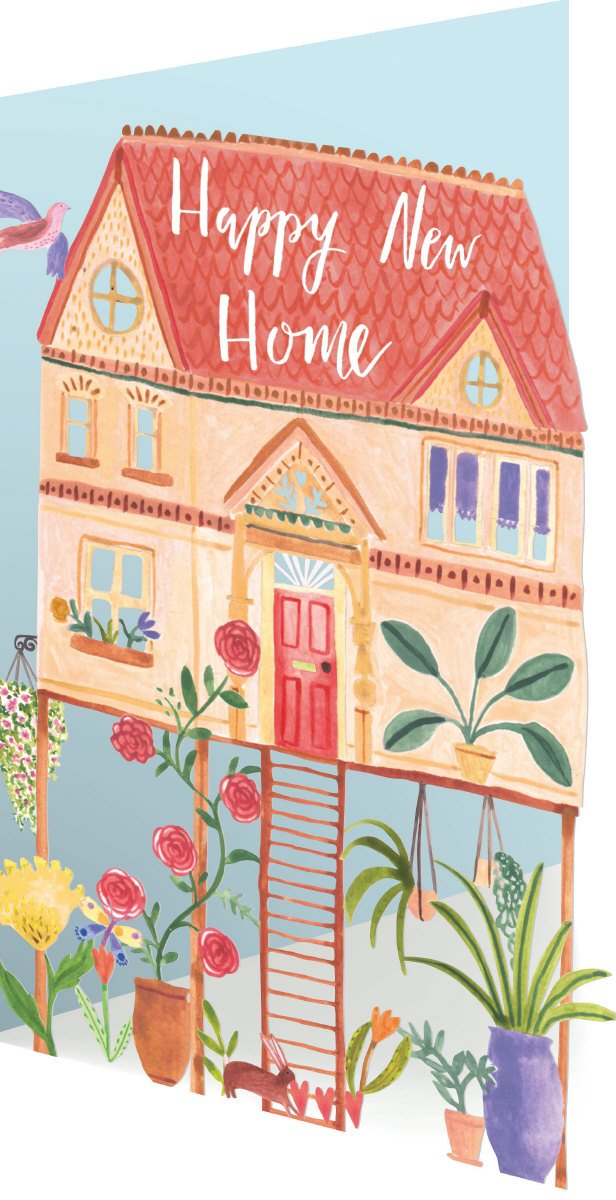 Happy New Home House on Stilts Cut Out - Roger La Borde image 1