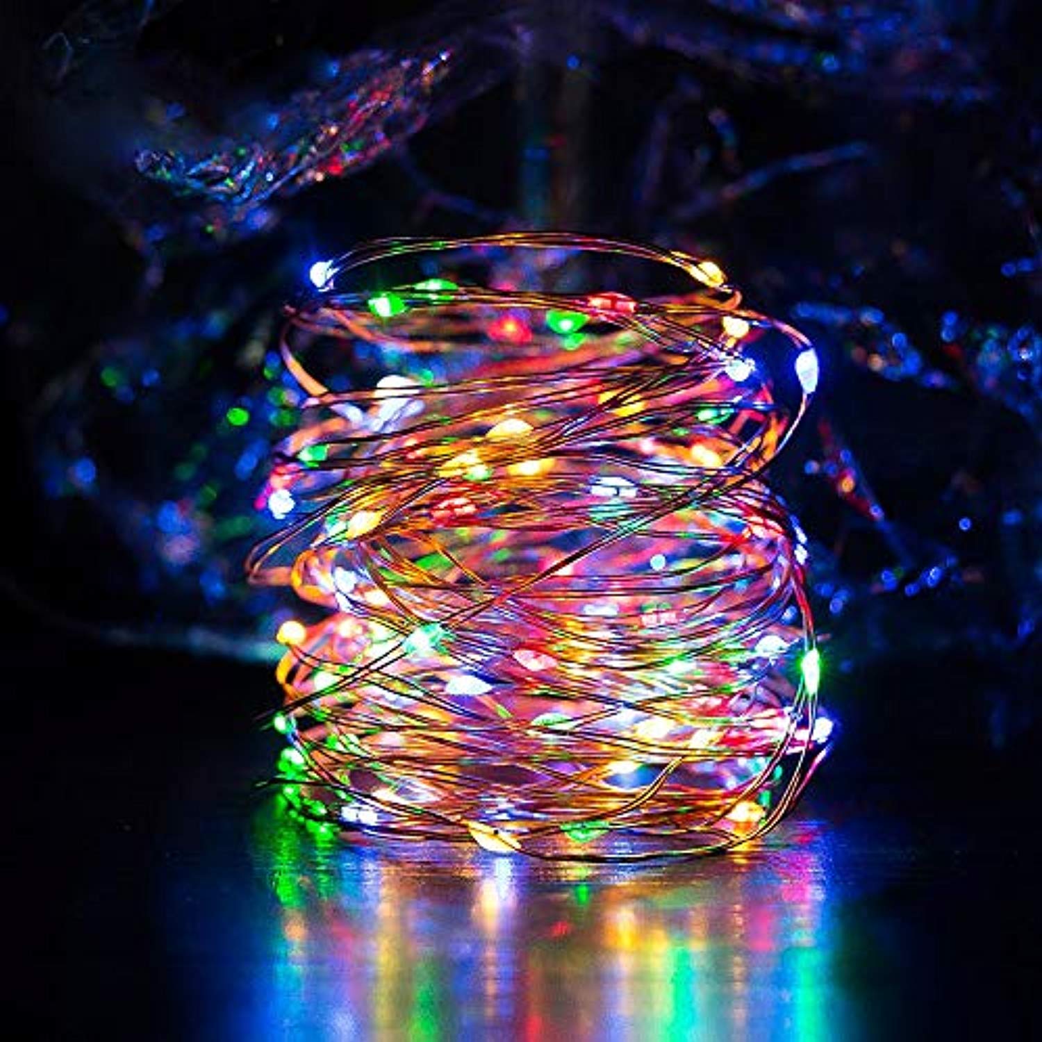 Wire Fairy Lights (Multicoloured) image 1