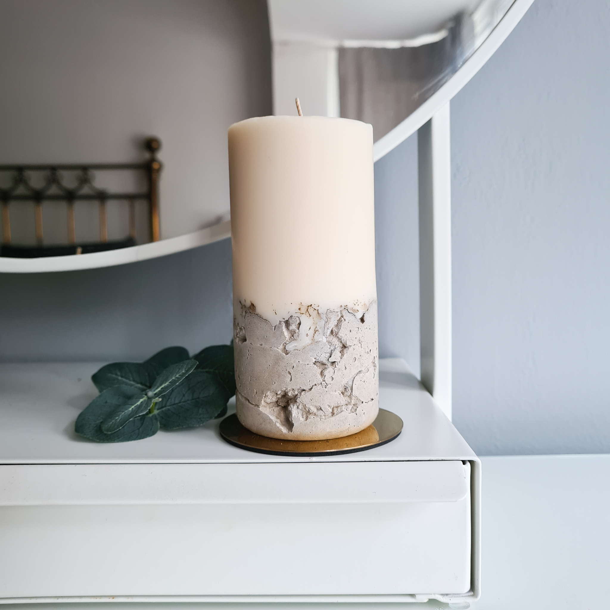 Coinneal Concrete Candle - Raw - Coinneal Candle Company image 1