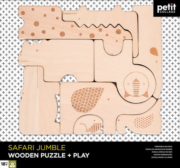 Safari Jungle Wooden Puzzle & Play - Abrams & Chronicle image 1