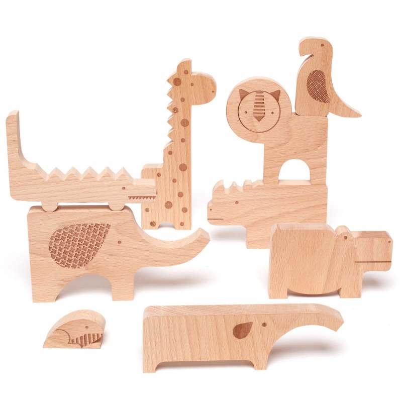 Safari Jungle Wooden Puzzle & Play - Abrams & Chronicle image 2