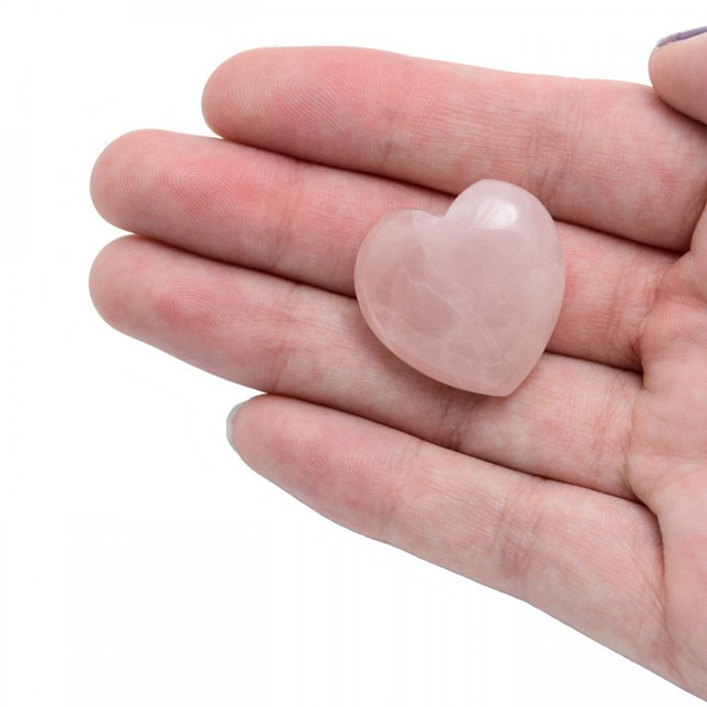 Rose Quartz Heart small - 25 x 25 x 10mm image 2