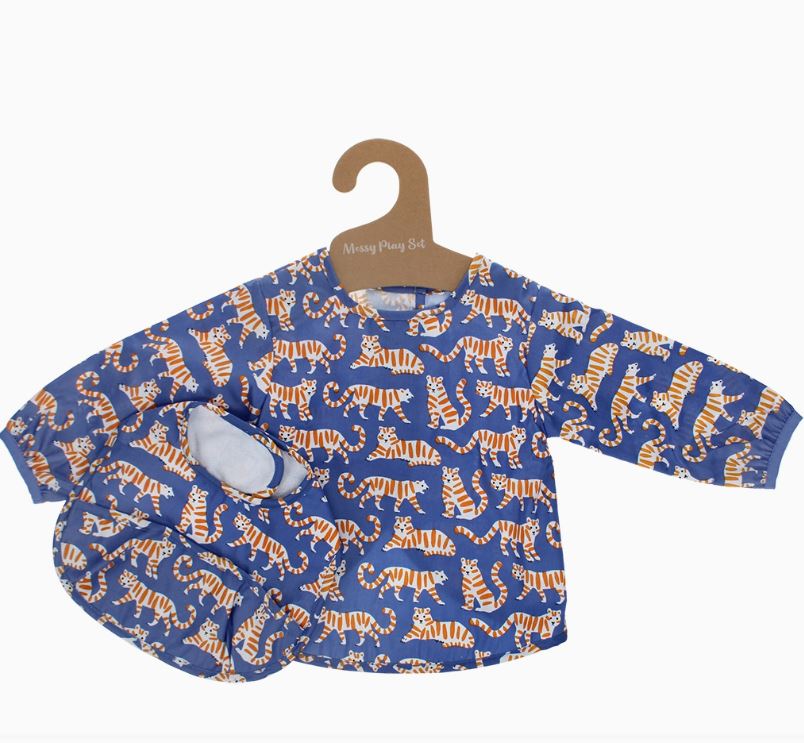 Tiger Toddlers' Apron And Bib Set - Rex London image 1