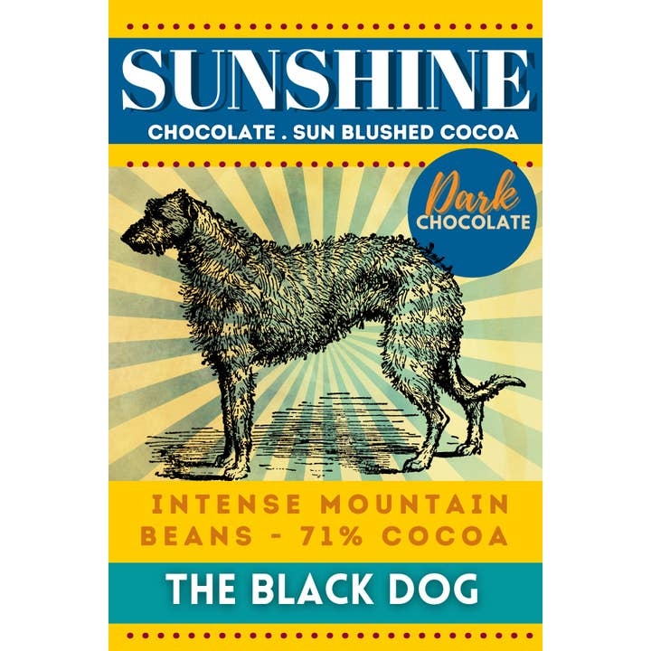 Sunshine Chocolate Black Dog - Dorset Chocolate image 1
