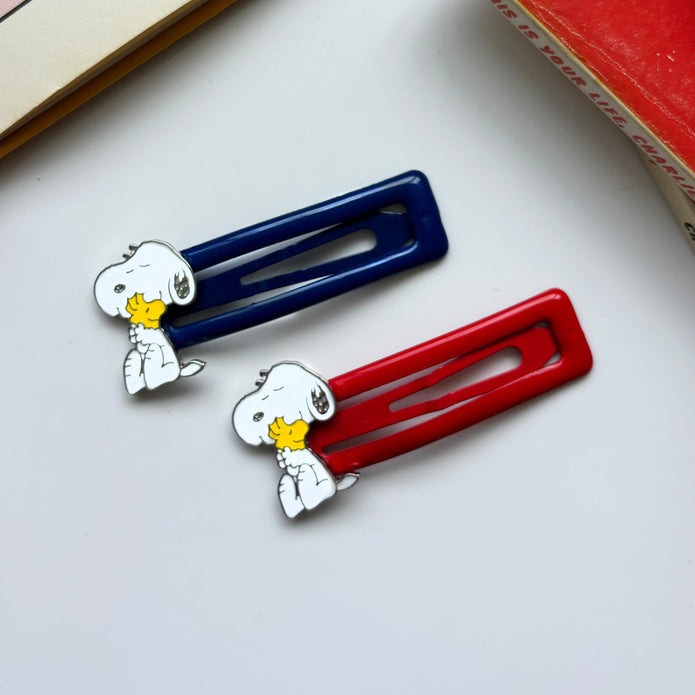 Peanuts Snoopy Enamel Hairclips - House of Disaster image 1