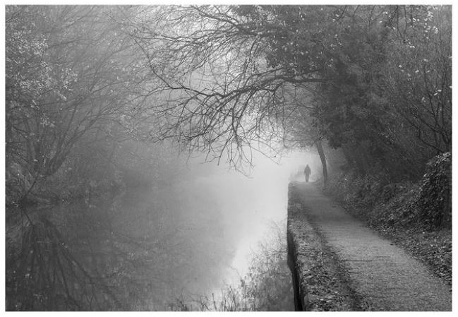 Fog Canal A3 Print - Josh Gilbert image 1