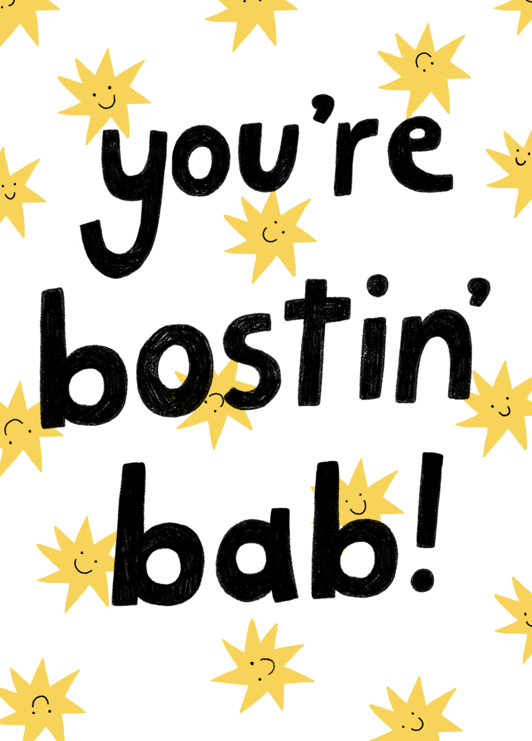 You're Bostin Bab - Brummie Card - Maxene Brown image 1