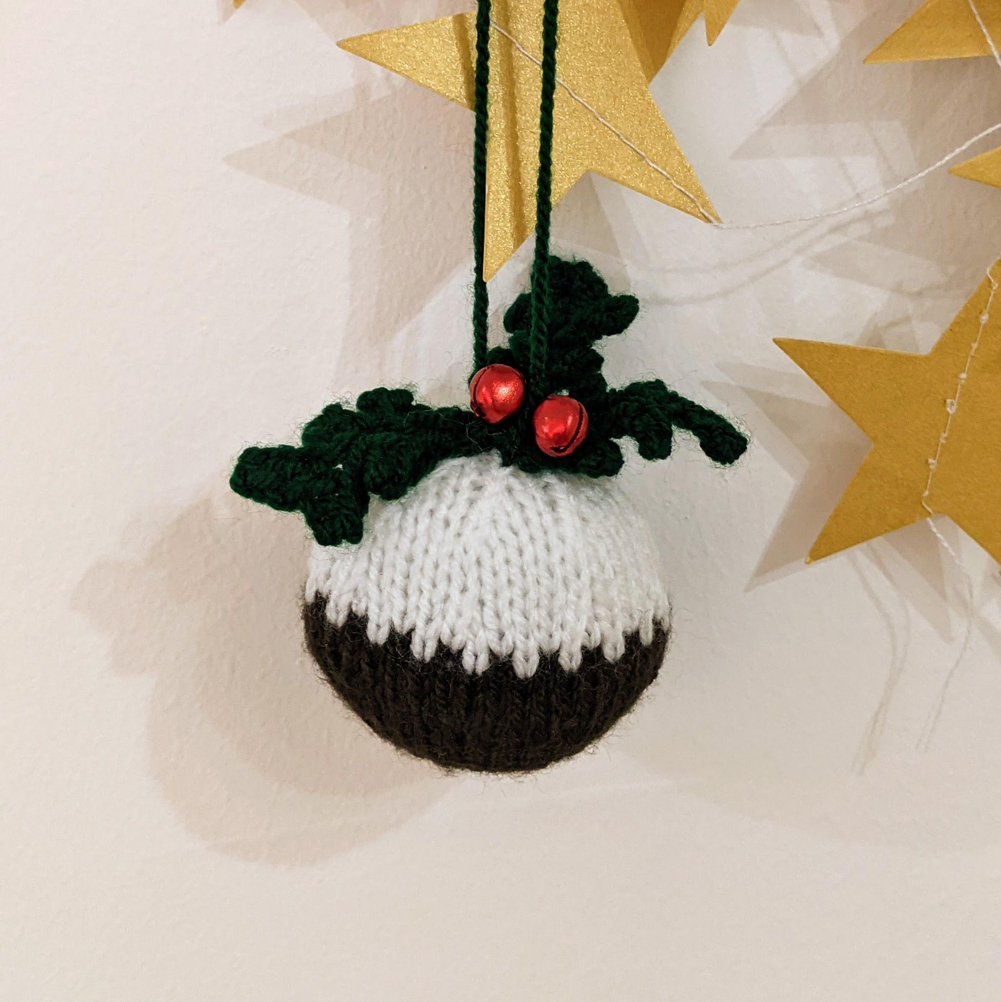 Knitted Christmas Pudding Decoration - Bishops Babies image 1