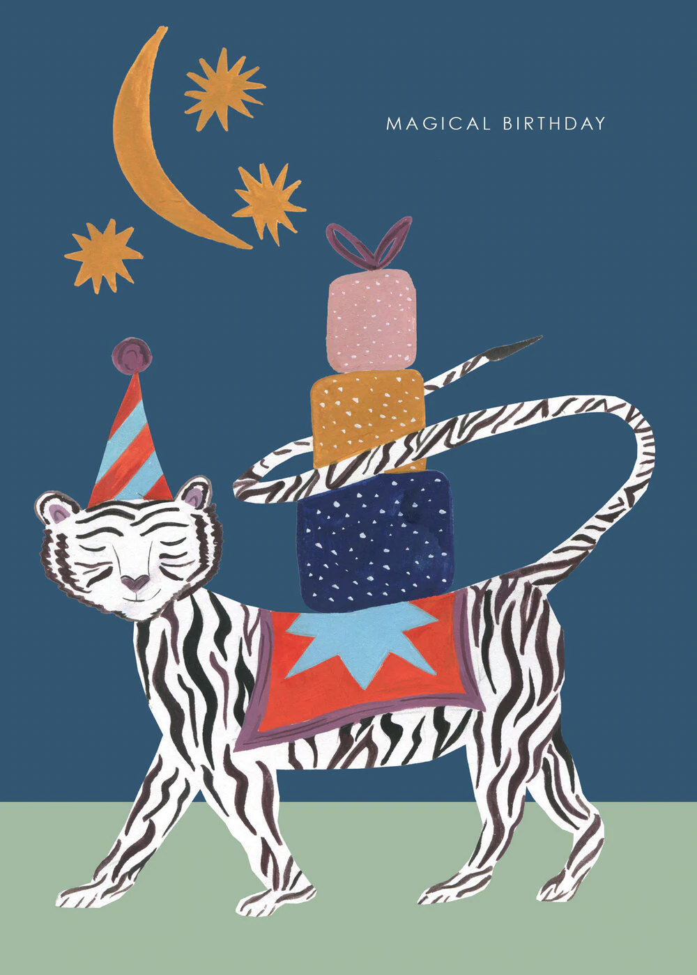 Magical Birthday White Tiger Card - Hutch Cassidy image 1