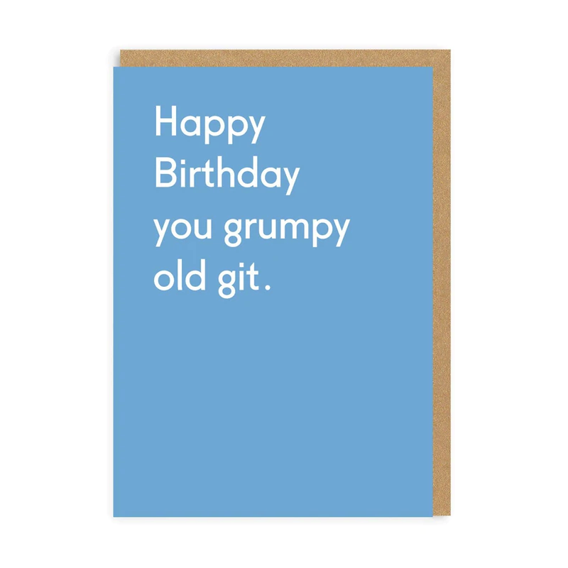 Happy Birthday You Grumpy Old Git - Ohh Deer image 1