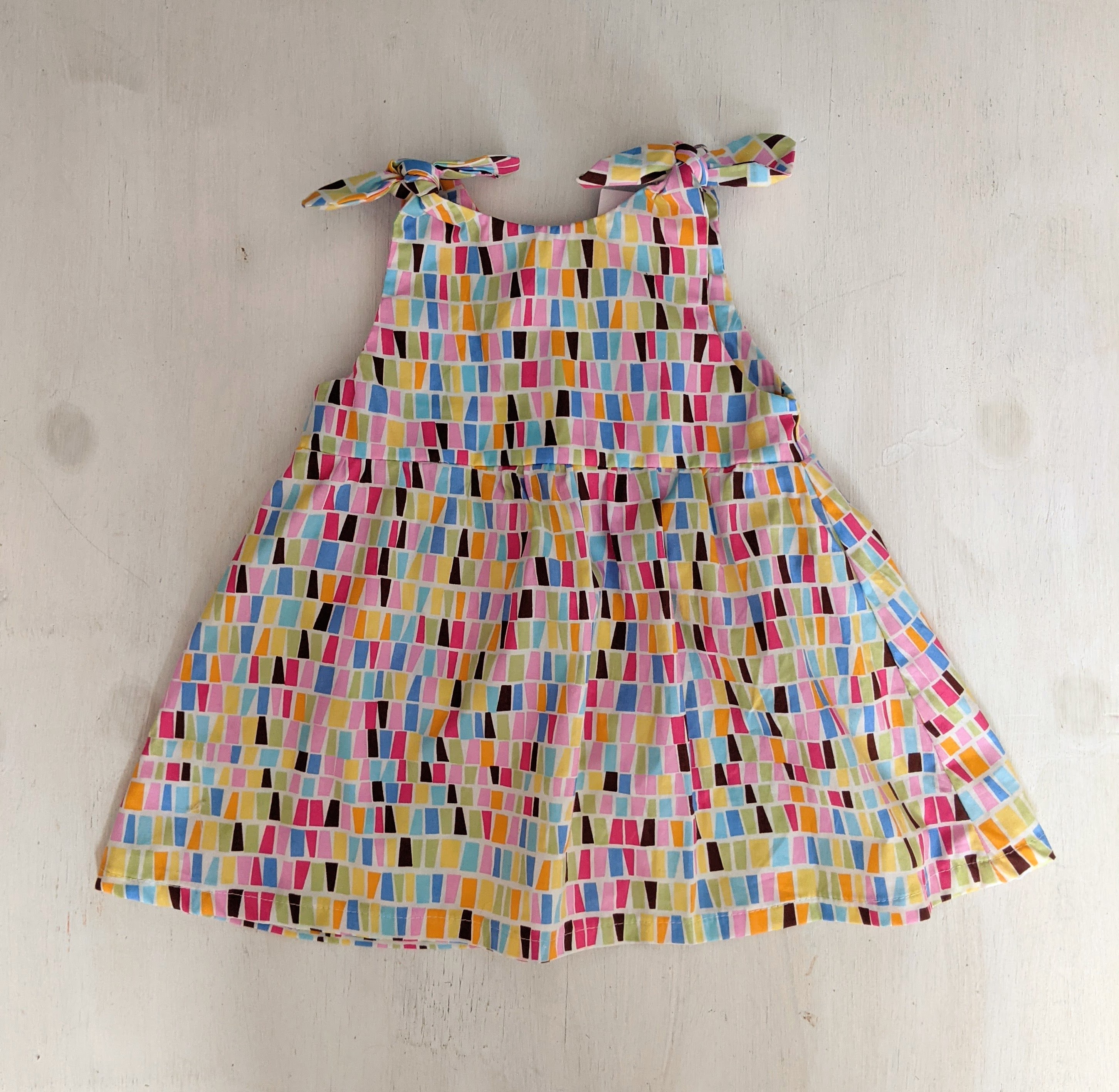 Little Dress - Rainbow Squares - A is for Alice image 1
