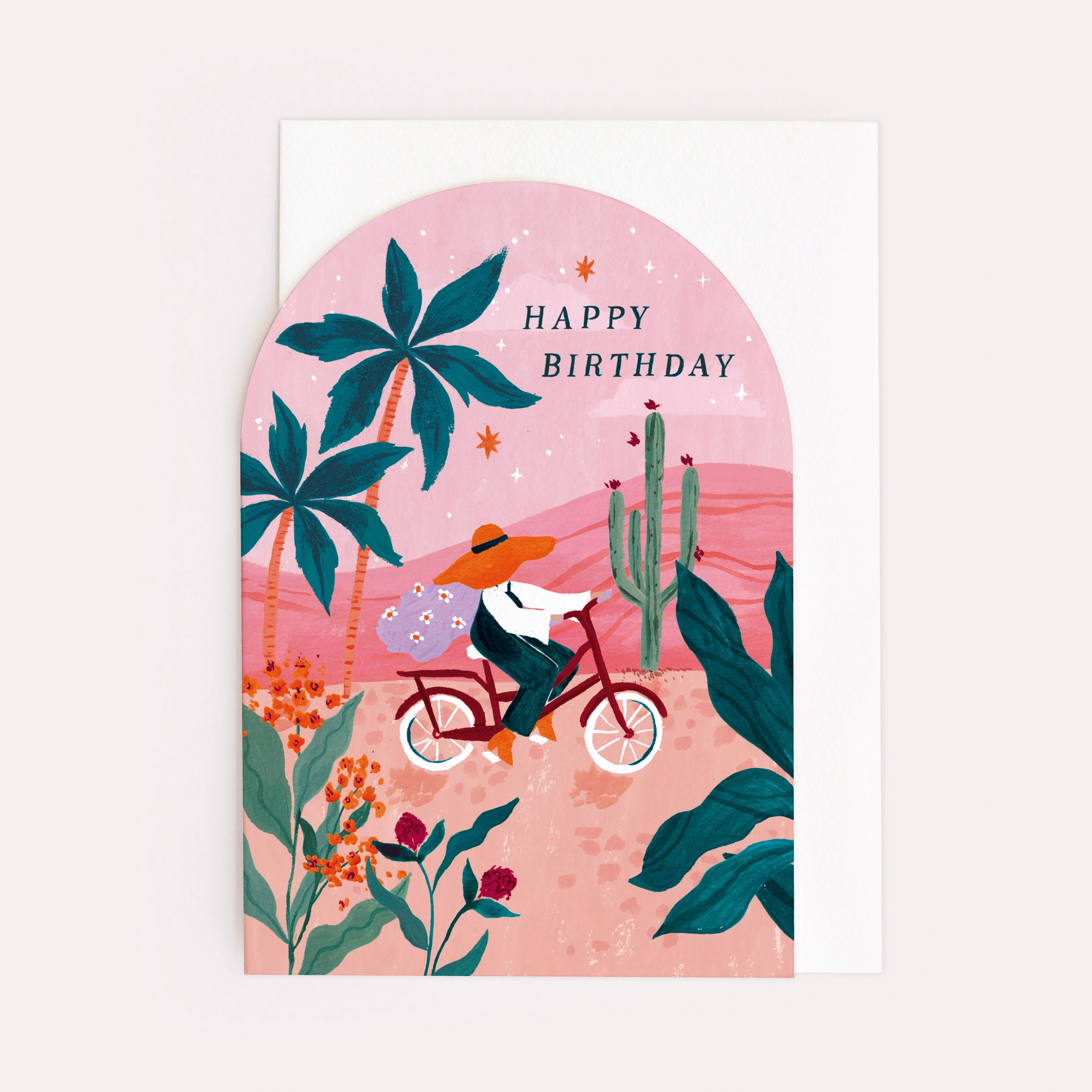 Happy Birthday Sunset Bicycle Ride - Sister Paper Co image 1