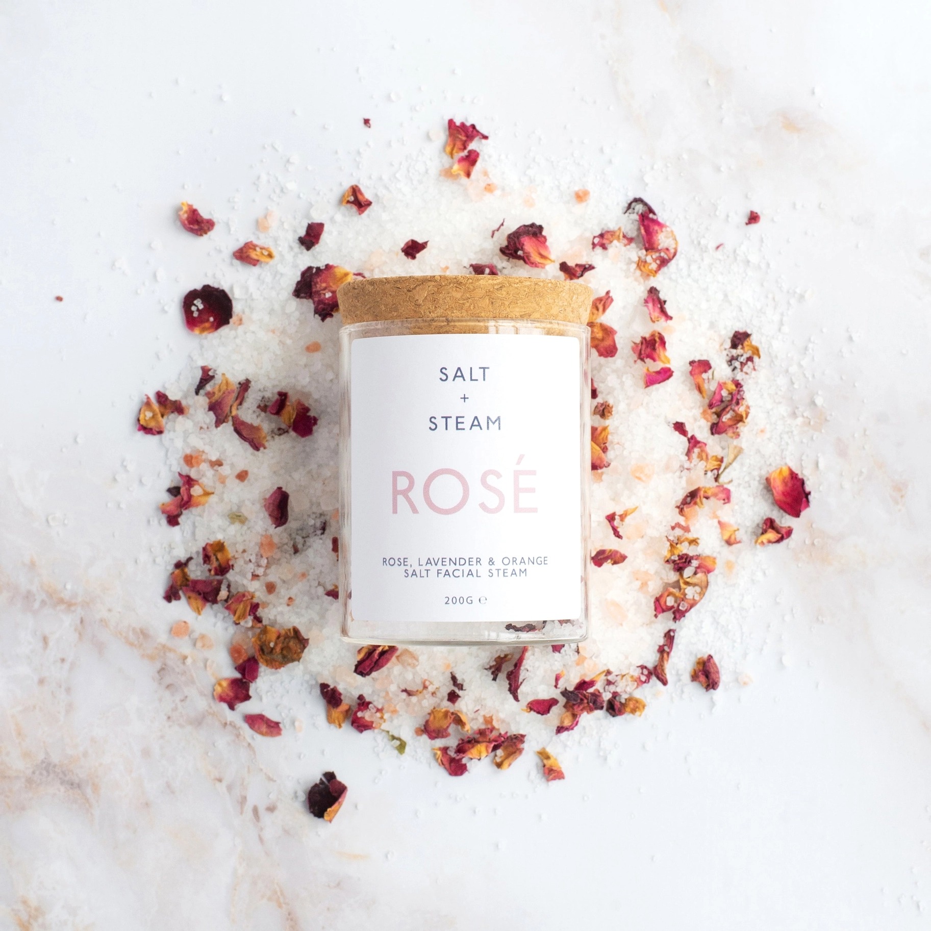 Salt Facial Steam - Rose - Salt + Steam image 1