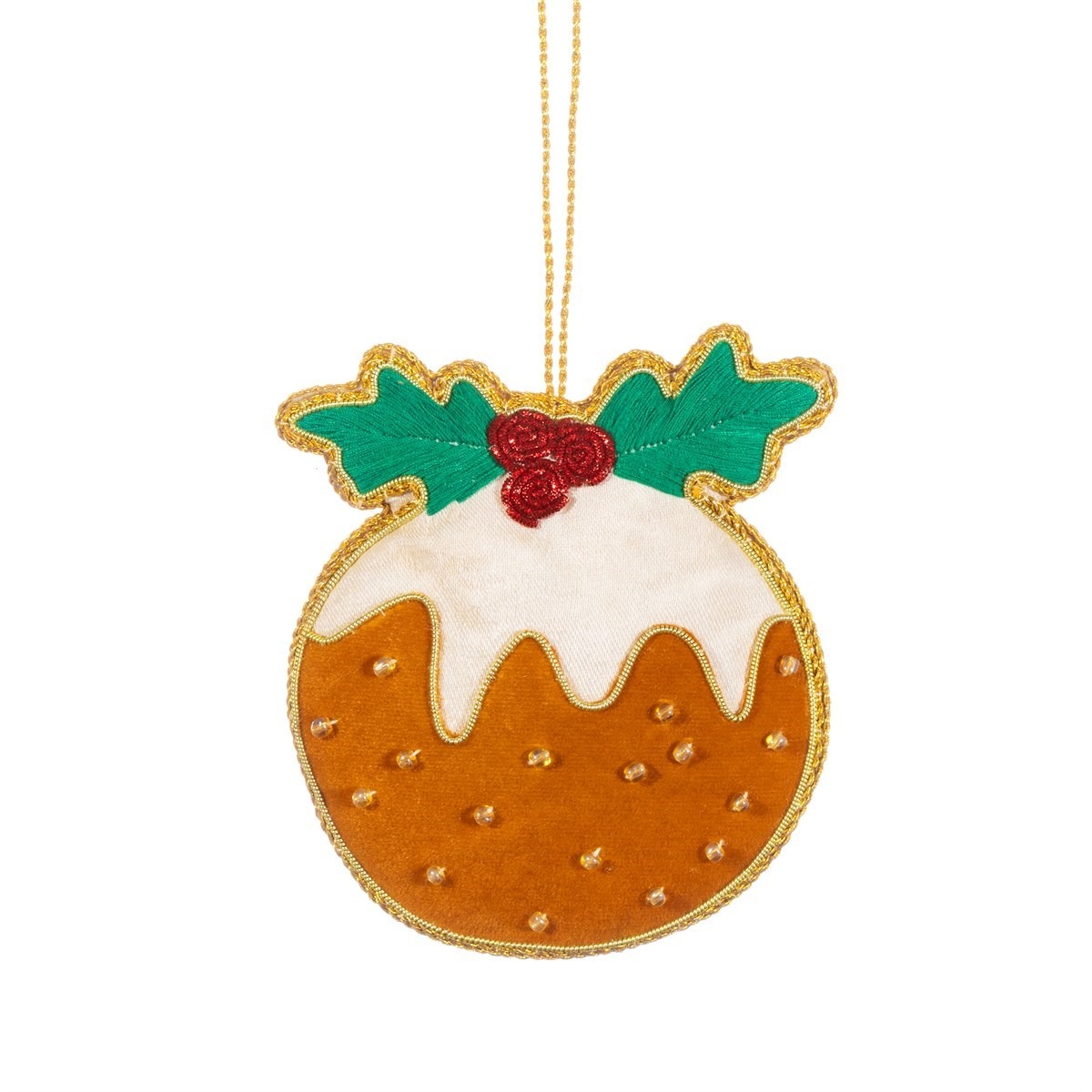 Christmas Pudding Zari Decoration image 1