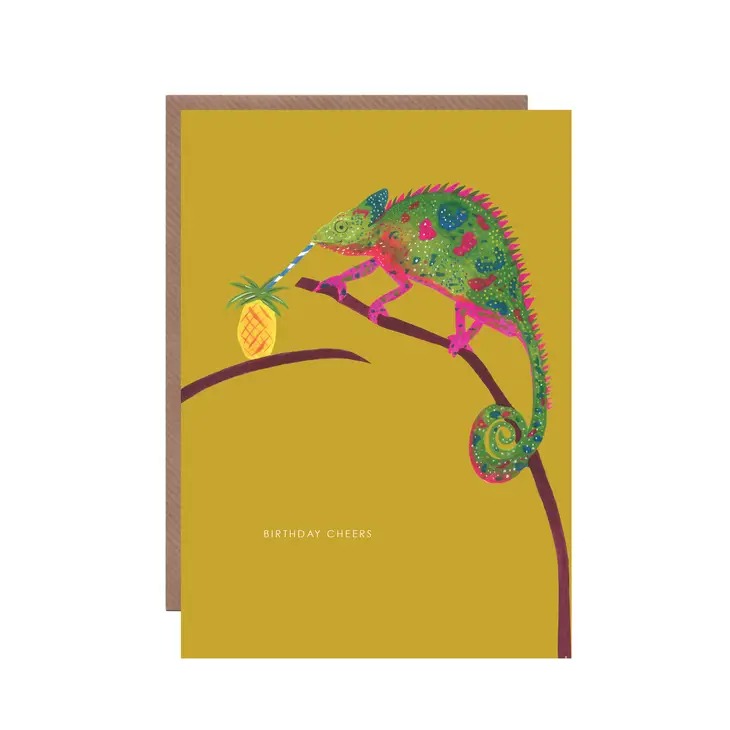 Birthday Cheers Chameleon Card- Hutch Cassidy image 1