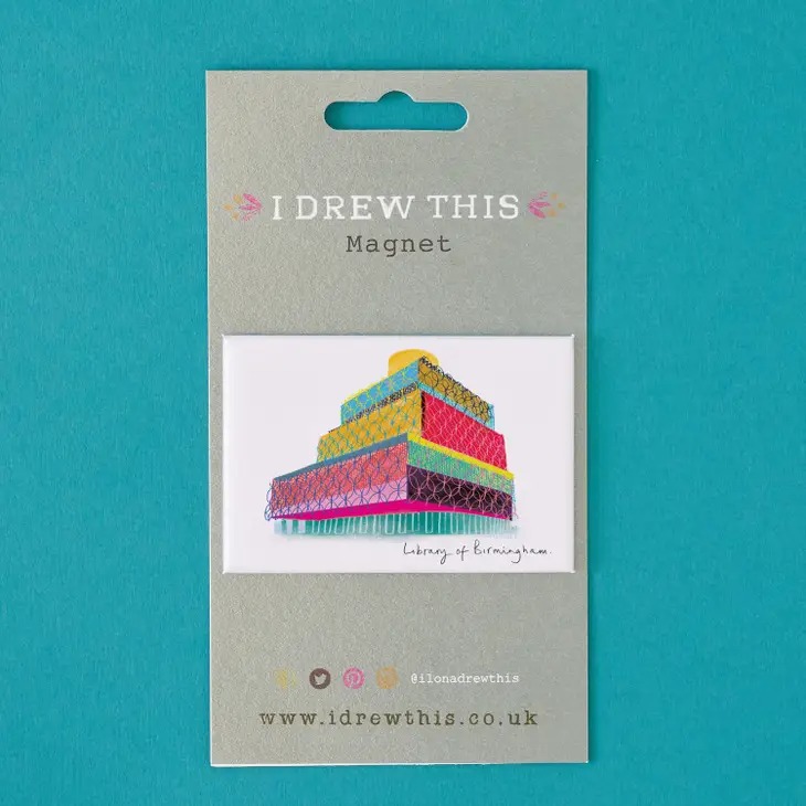 Birmingham Library Magnet - I Drew This image 1