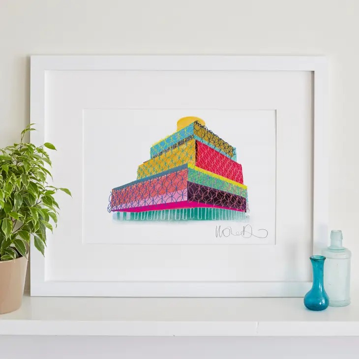 Birmingham Library A4 Print - I Drew This image 1