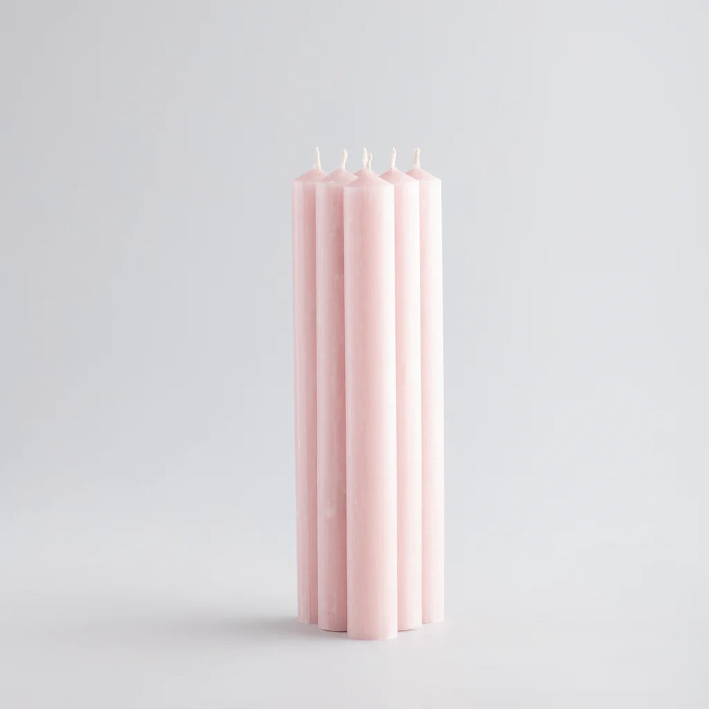 Individual Dinner Candle - Pastel Pink - St. Eval image 1